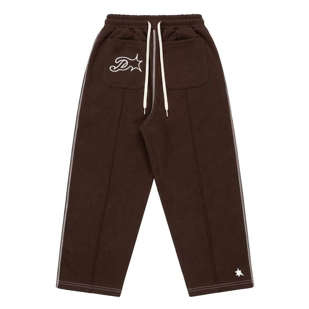 Protect Brudda Baggy Sweatpants –Coffee/White Edition