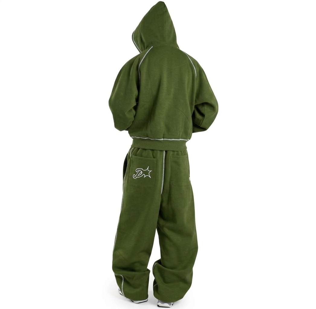 Protect London – Olive Green Brudda Zip Hoodie