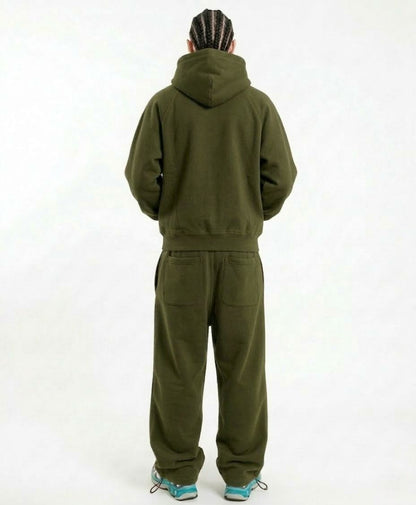 Protect London – Wine Day Olive Green Zip Hoodie