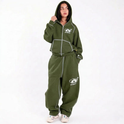 Protect London – Olive Green Brudda Zip Hoodie