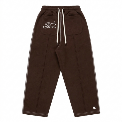 Protect Brudda Baggy Sweatpants –Coffee/White Edition
