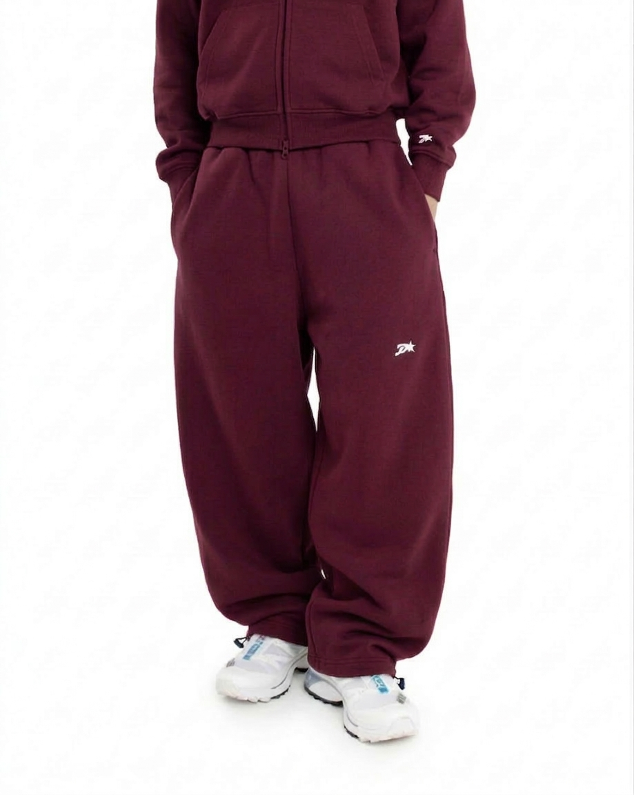 Protect Brudda Baggy Sweatpants – Burgundy Day2Day Sweats