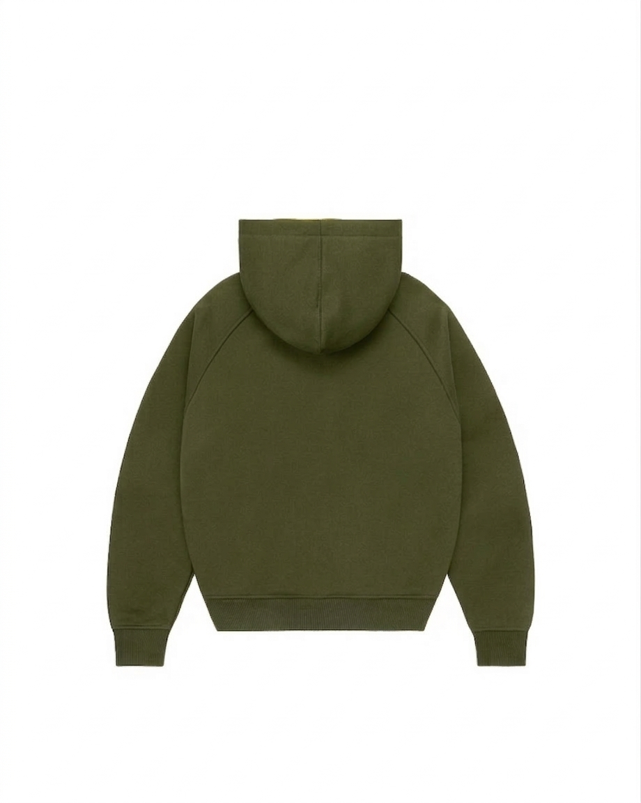 Protect London – Wine Day Olive Green Zip Hoodie