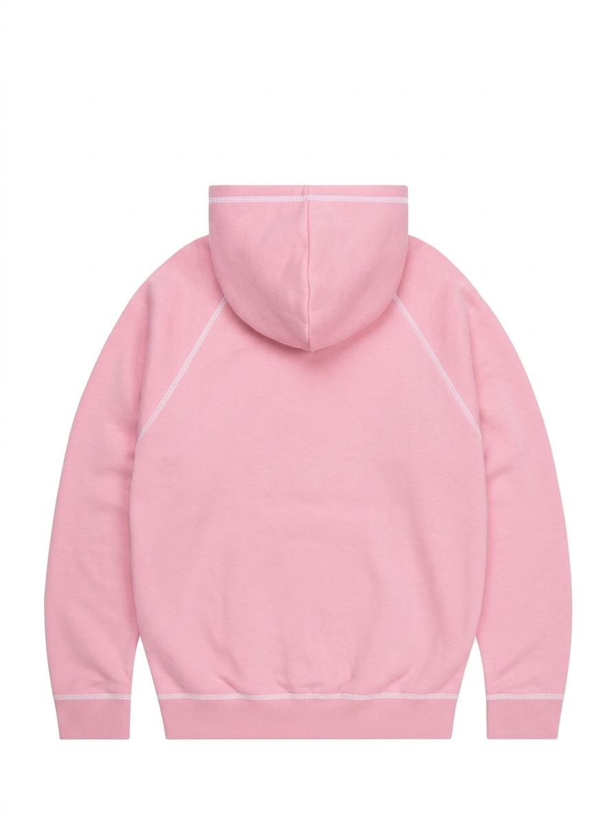 Protect London – Bubblegum pink White Zip Hoodie