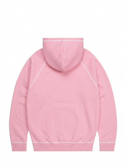 Protect London – Bubblegum pink White Zip Hoodie