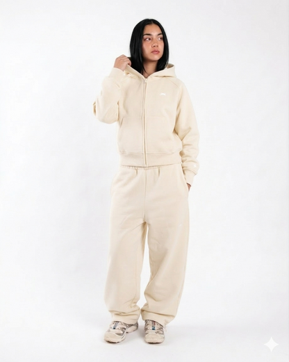 Protect London – Wine Day Cream Zip Hoodie