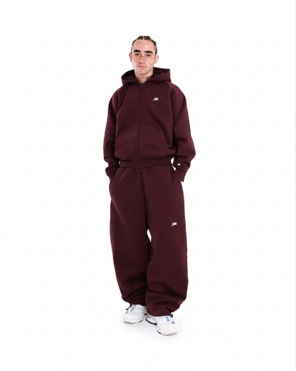 Protect Brudda Baggy Sweatpants – Burgundy Day2Day Sweats