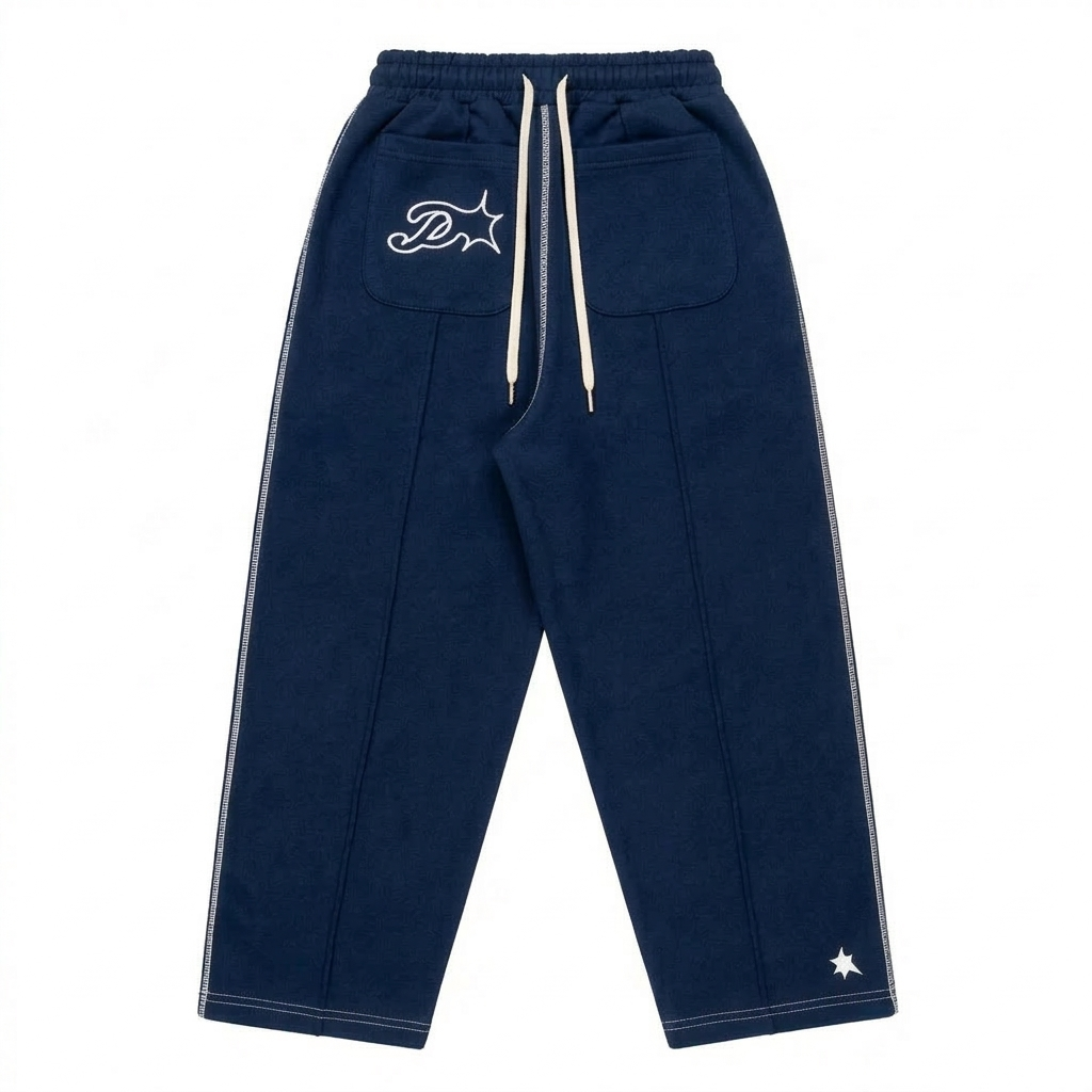 Protect Brudda Baggy Sweatpants – Navy Blue/White Edition