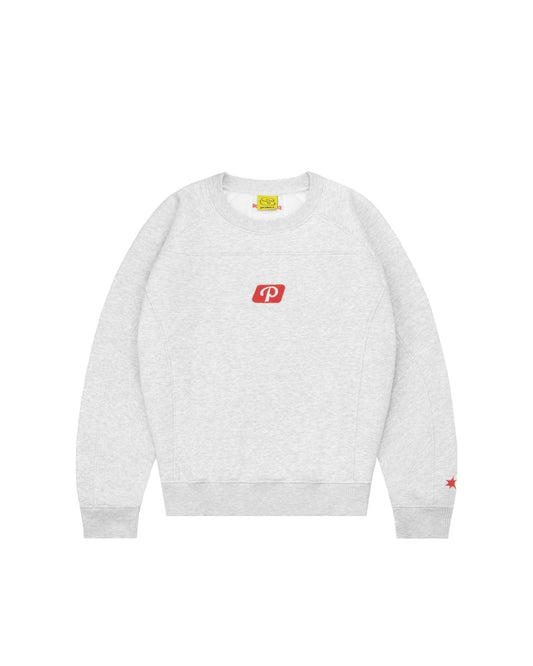 Protect London – Grey Melange Panel Sport Crewneck